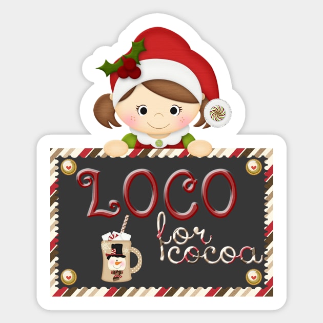 Christmas Products - Loco for Cocoa Sticker by tdkenterprises